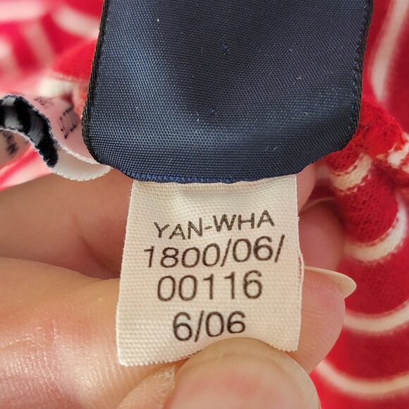 Tommy Hilfiger Buzz Off Mens Polo Shirt Insect Repellent Red White Striped L - Picture 10 of 11